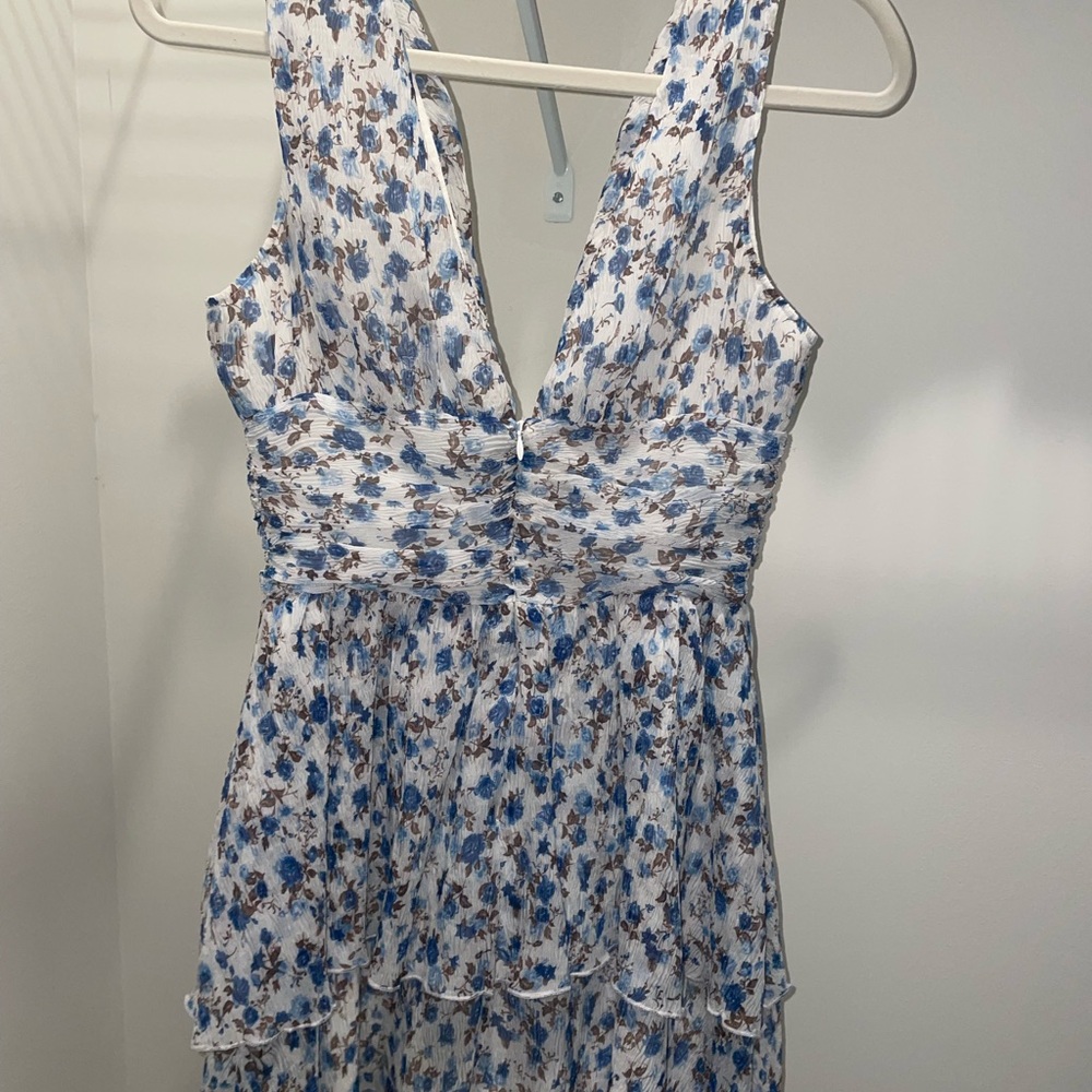 Majorelle Blue Floral Dress